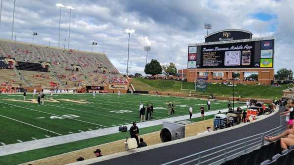 Allegacy Federal Credit Union Stadium, section: 4, row: H, seat: 19