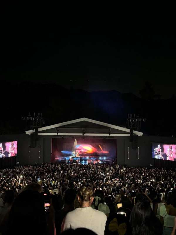 The Greek Theatre, section: C Right Center, row: P, seat: 108