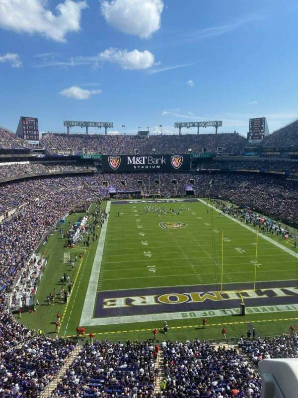 M&T Bank Stadium, section: 542, row: 1, seat: 1