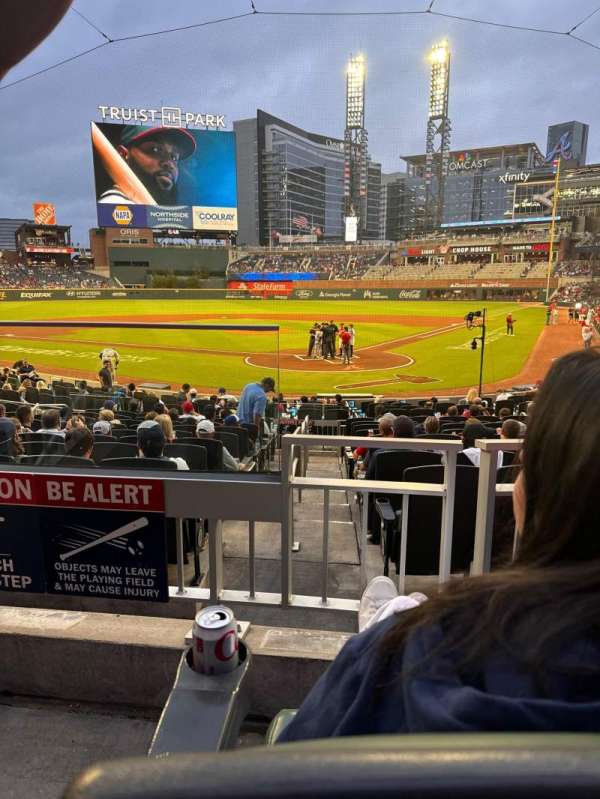 Truist Park, section: 126, row: 2, seat: 10
