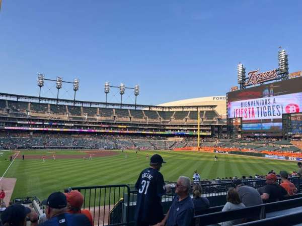 Comerica Park, section: 107, row: 42, seat: 2
