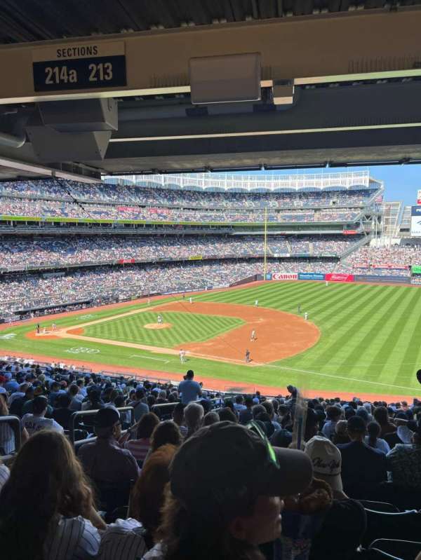 Yankee Stadium, section: 213, row: 23, seat: 13-14
