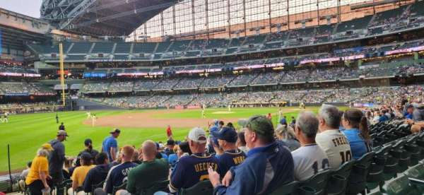 American Family Field, section: 127, row: 18, seat: 1