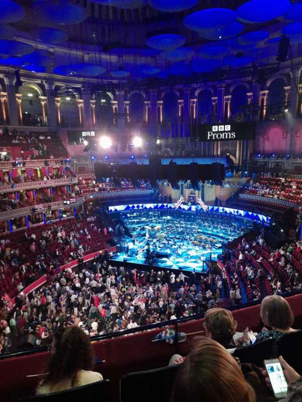 Royal Albert Hall, section: Rausing Circle V, row: 3, seat: 118