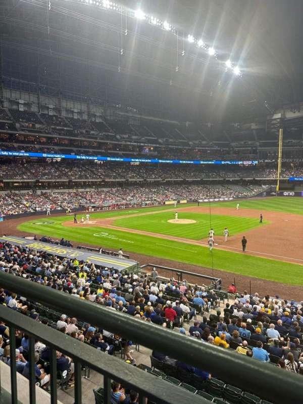 American Family Field, section: 211, row: 1, seat: 12