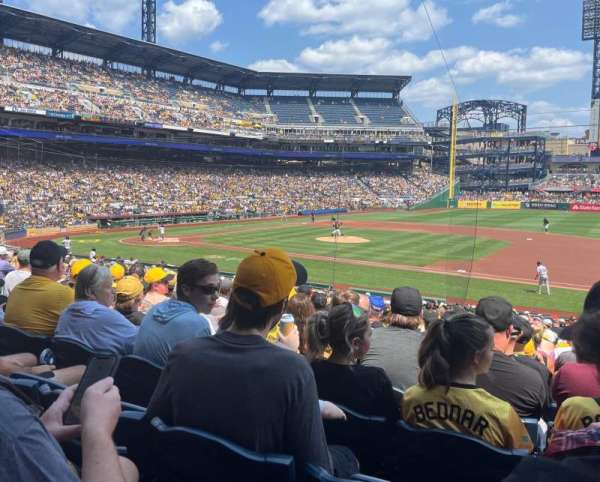 PNC Park, section: 109, row: S, seat: 1