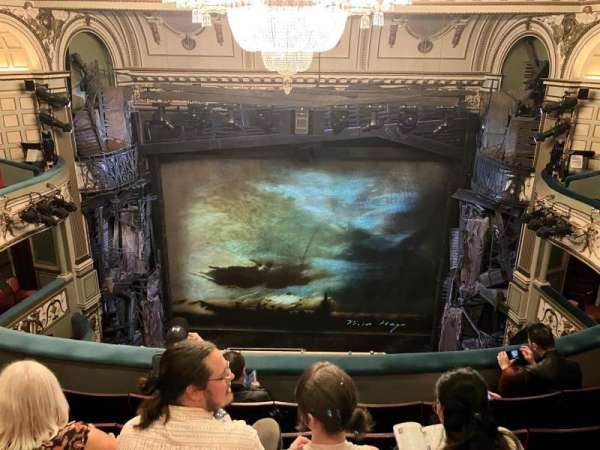 Sondheim Theatre, West End, section: Grand circle, row: E, seat: 14