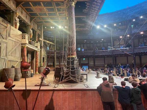 Globe Theatre at Shakespeare's Globe, section: Lower Gallery Bay P, row: 1, seat: 49