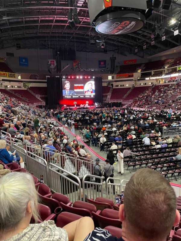 Giant Center, section: 124, row: K, seat: 9