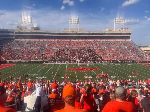 Boone Pickens Stadium, section: 107, row: 23, seat: 15