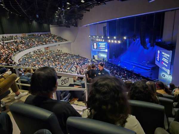 YouTube Theater, section: 207, row: K, seat: 2