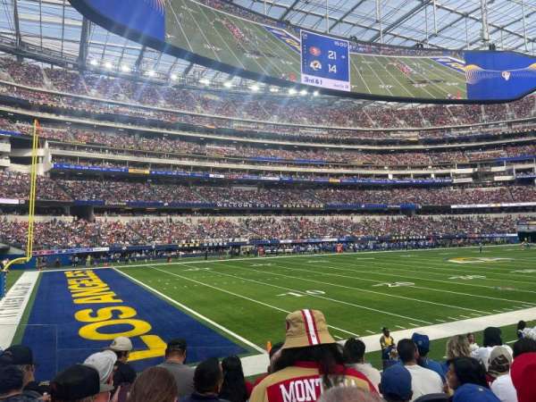 SoFi Stadium, section: C107, row: 6, seat: 11
