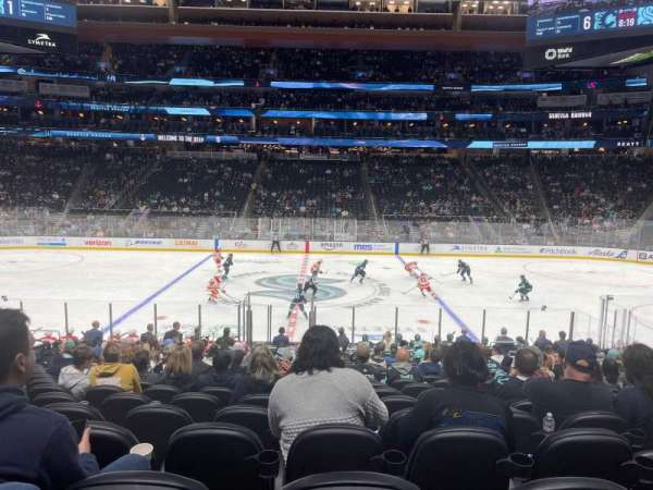 Climate Pledge Arena, section: 01, row: S, seat: 10