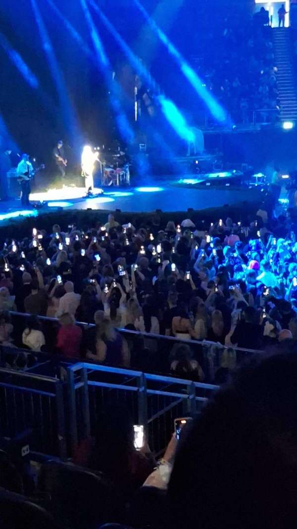 The O2, London, section: 102, row: P, seat: 56