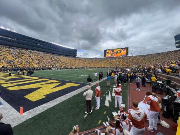 Michigan Stadium, section: 9, row: A, seat: 24