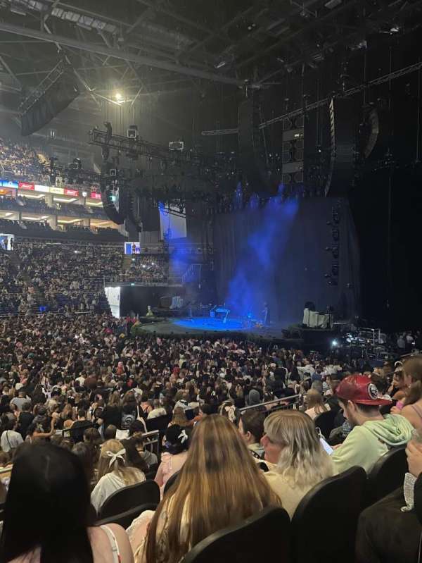 The O2, London, section: 111, row: P, seat: 353