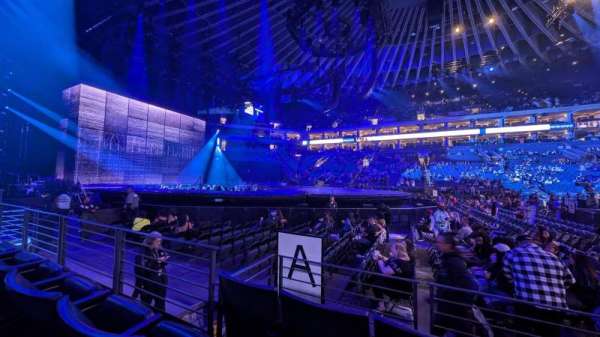 Oakland Arena, section: 115, row: 1, seat: 3