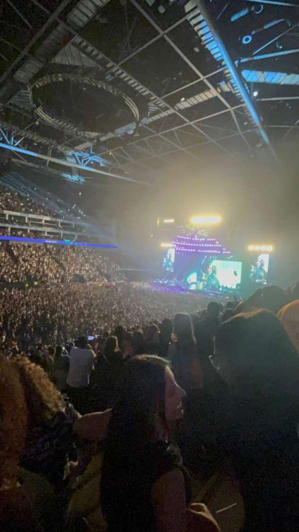 The O2, London, section: 110, row: Z, seat: 296
