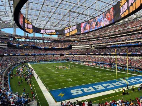SoFi Stadium, section: 229, row: 1, seat: 8