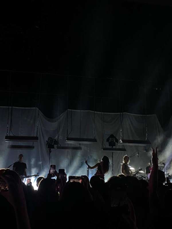 The Greek Theatre, section: A Center, row: B, seat: 114