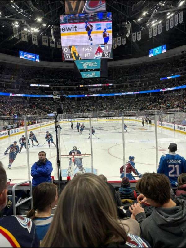 Ball Arena, section: 136, row: 8, seat: 8