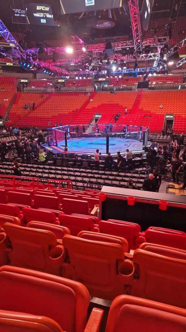 Kaseya Center, section: 118, row: 14, seat: 8