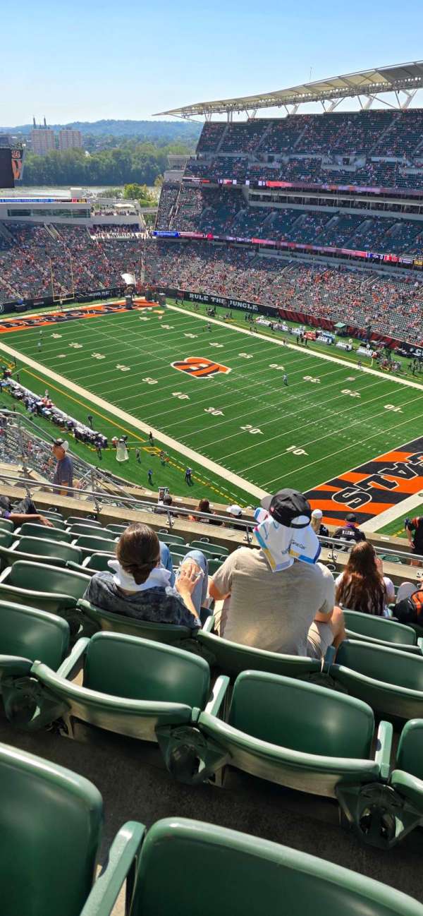 Paycor Stadium, section: 333, row: 20, seat: 3