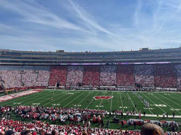 Camp Randall Stadium, section: E, row: 50, seat: 1