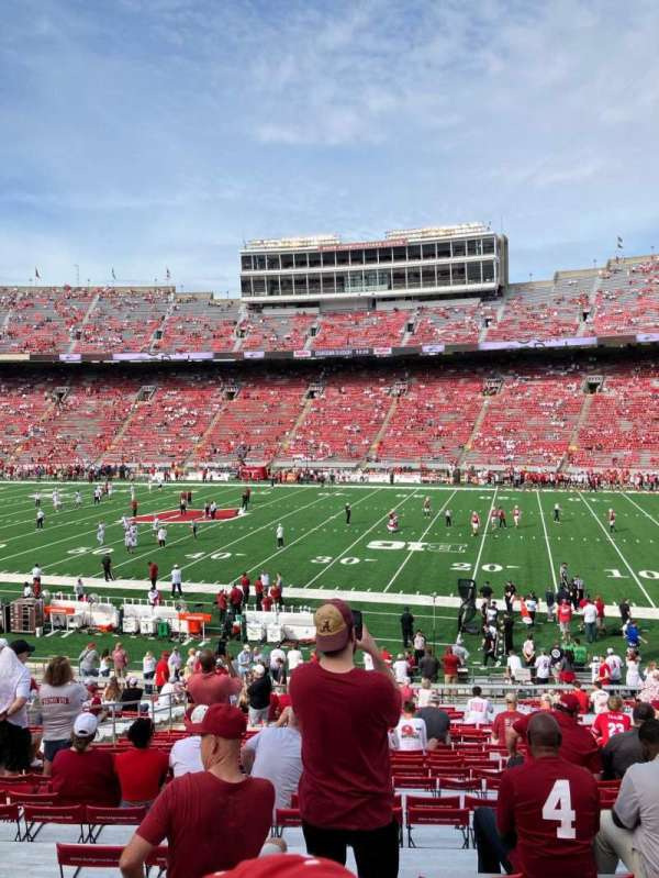 Camp Randall Stadium, section: R, row: 40, seat: 27