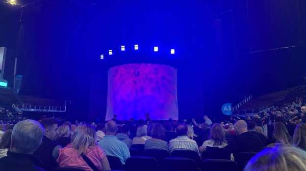The O2, London, section: Floor B3, row: Q, seat: 51