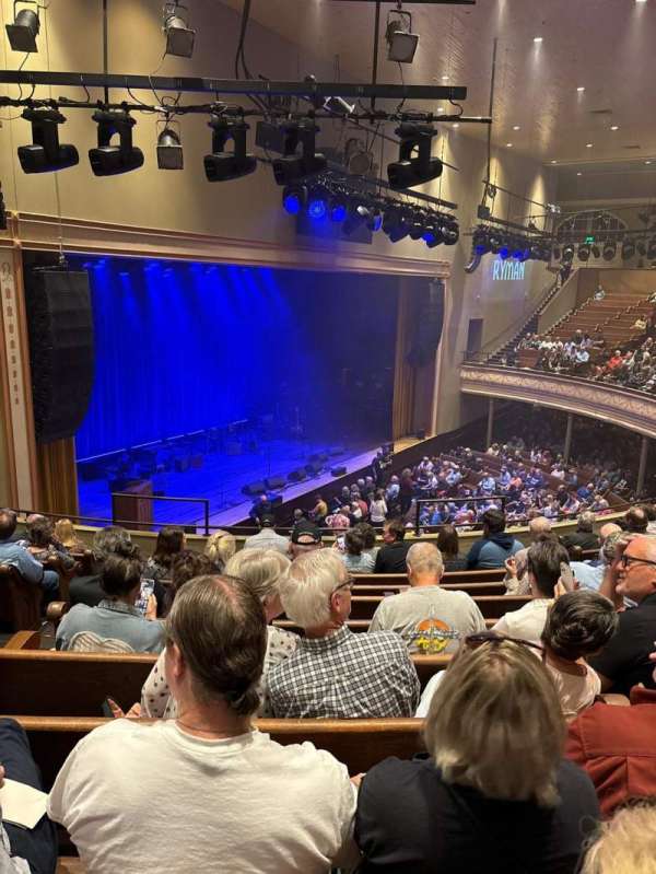 Ryman Auditorium, section: BAL-15, row: K, seat: 8