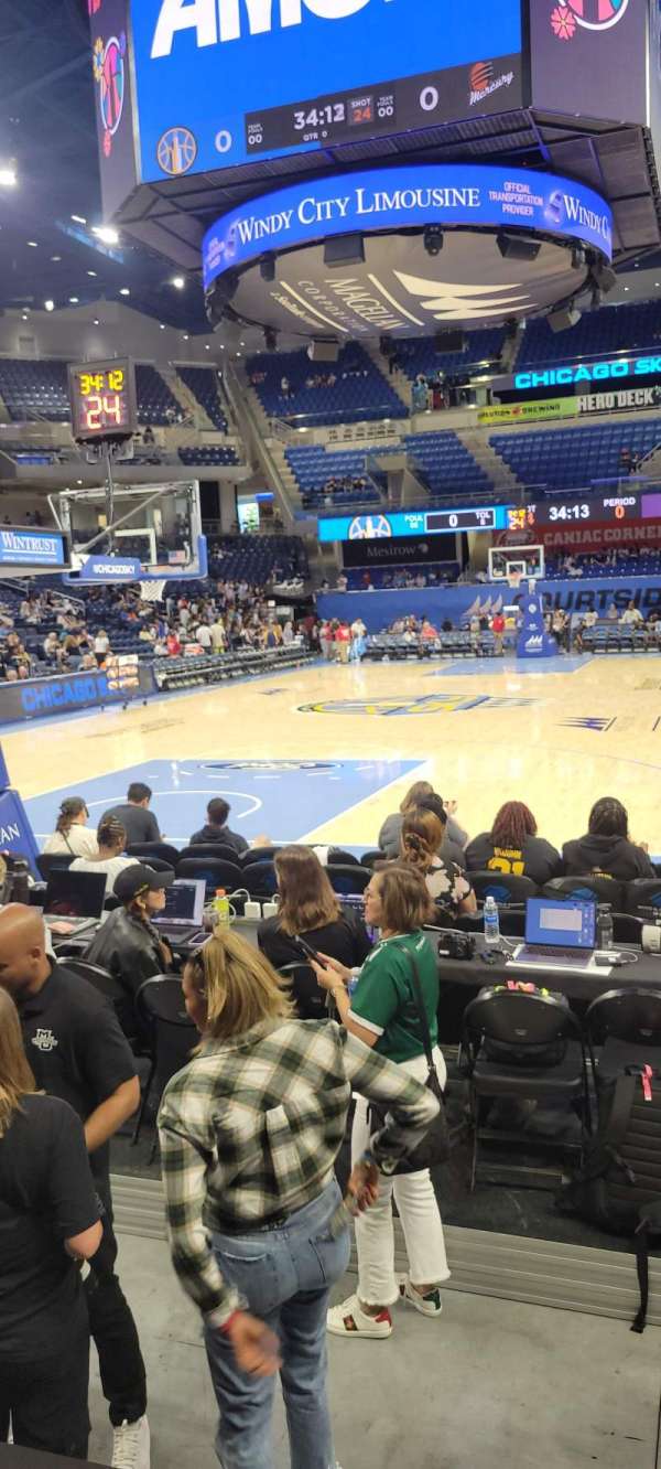 Wintrust Arena, section: 101, row: A, seat: 7
