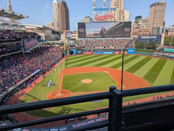 Progressive Field, section: 450, row: A, seat: 3