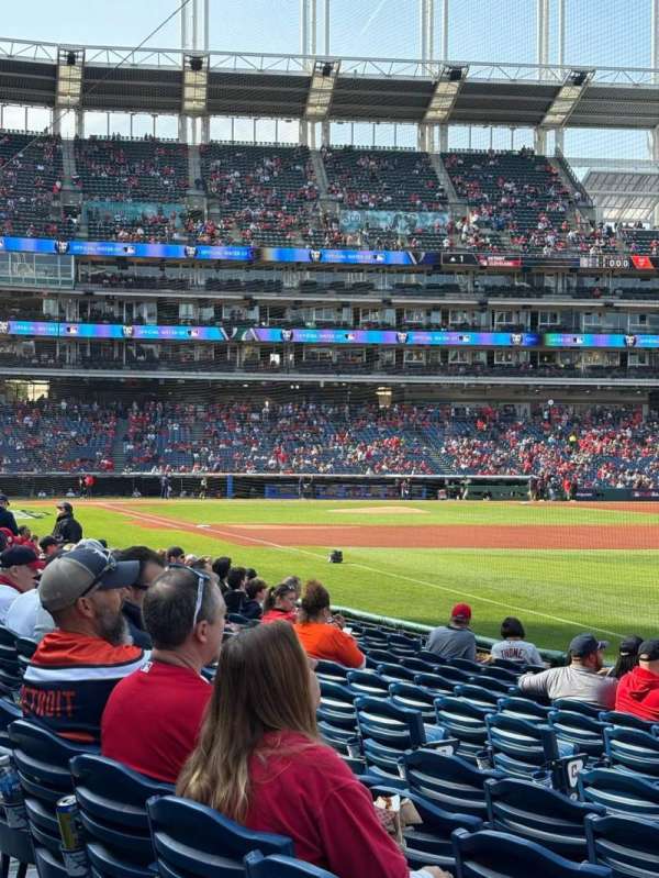 Progressive Field, section: 128, row: L, seat: 1