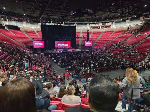 Viejas Arena, section: U, row: 18, seat: 1