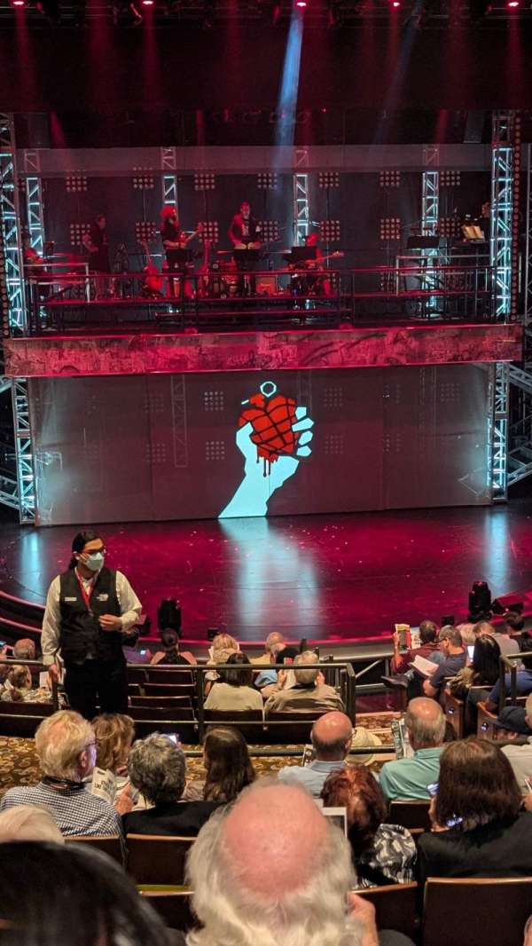 Mark Taper Forum, section: Floor, row: M, seat: 104