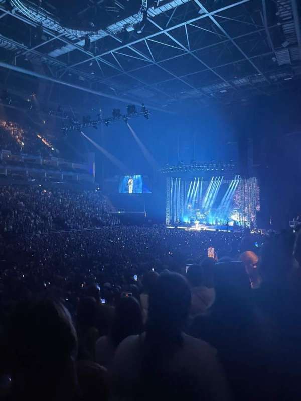 The O2, London, section: 110, row: R, seat: 87