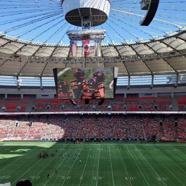 BC Place, section: 414, row: CC, seat: 7