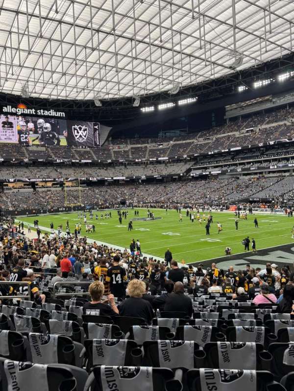 Allegiant Stadium, section: 105, row: 23, seat: 9