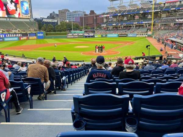 Progressive Field, section: 155, row: BB, seat: 7