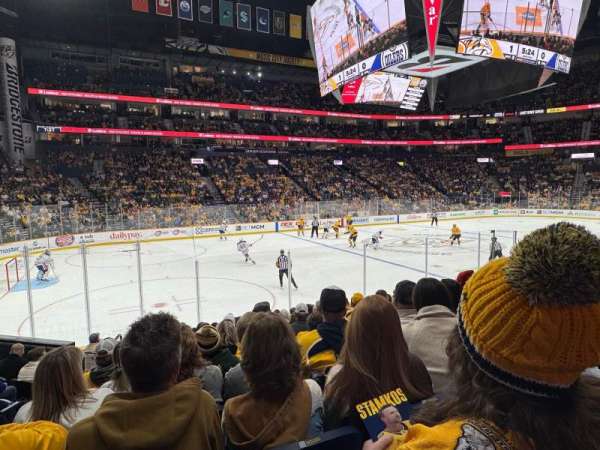 Bridgestone Arena, section: 114, row: MM, seat: 20