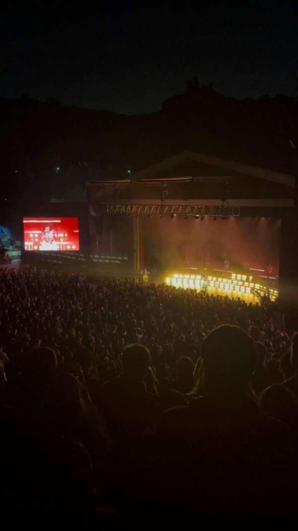 The Greek Theatre, section: South Terrace, row: H, seat: 20