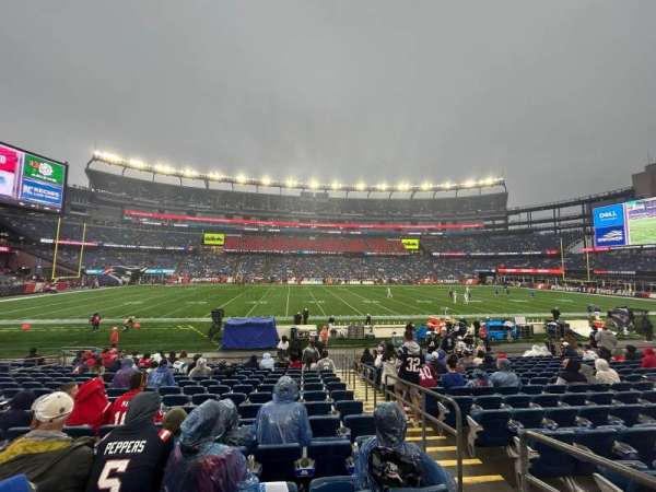 Gillette Stadium, section: 133, row: 15, seat: 1