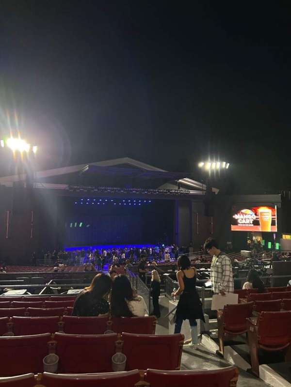 The Greek Theatre, section: B Left, row: H, seat: 3