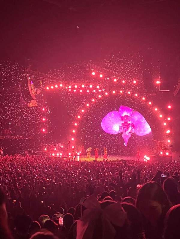 The O2, London, section: 110, row: M, seat: 285