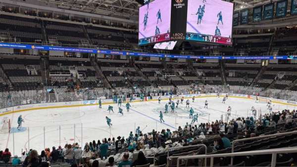 SAP Center, section: 117, row: 21, seat: 8