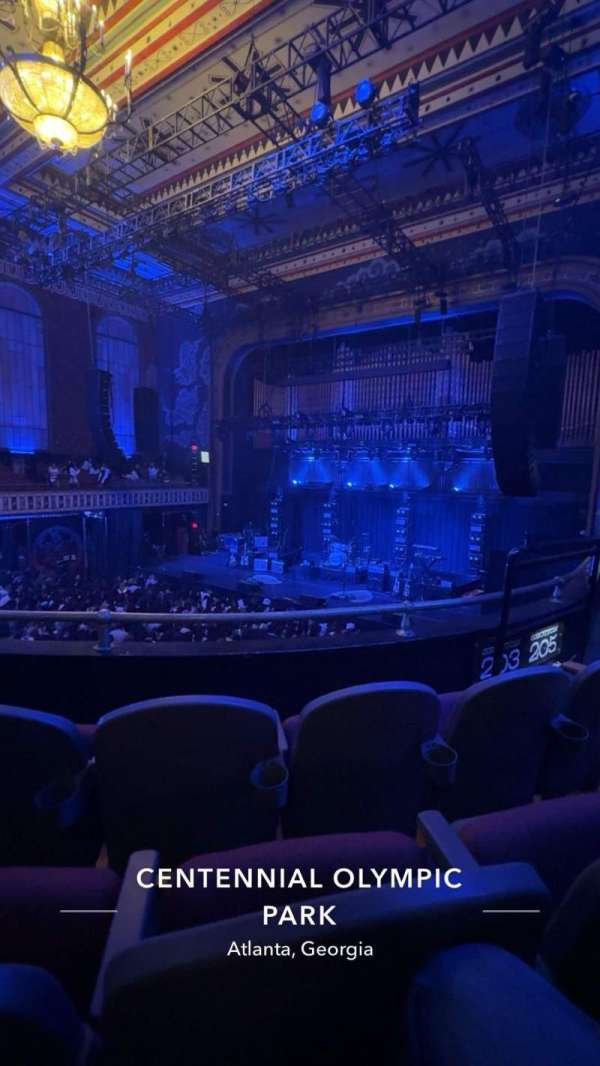 the tabernacle, section: 203, row: c, seat: 5