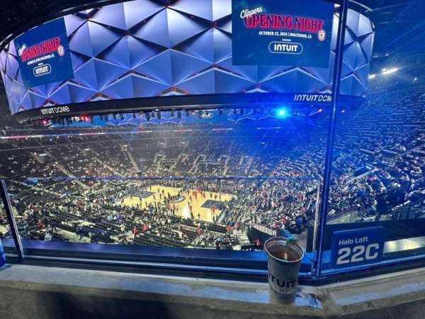 Intuit Dome, section: HL22C, row: 1, seat: 1