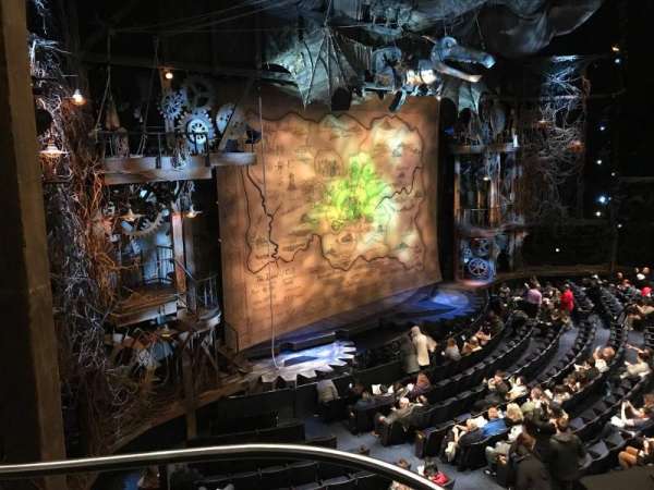 Gershwin Theatre, section: Front Mezzanine L, row: AA, seat: 1