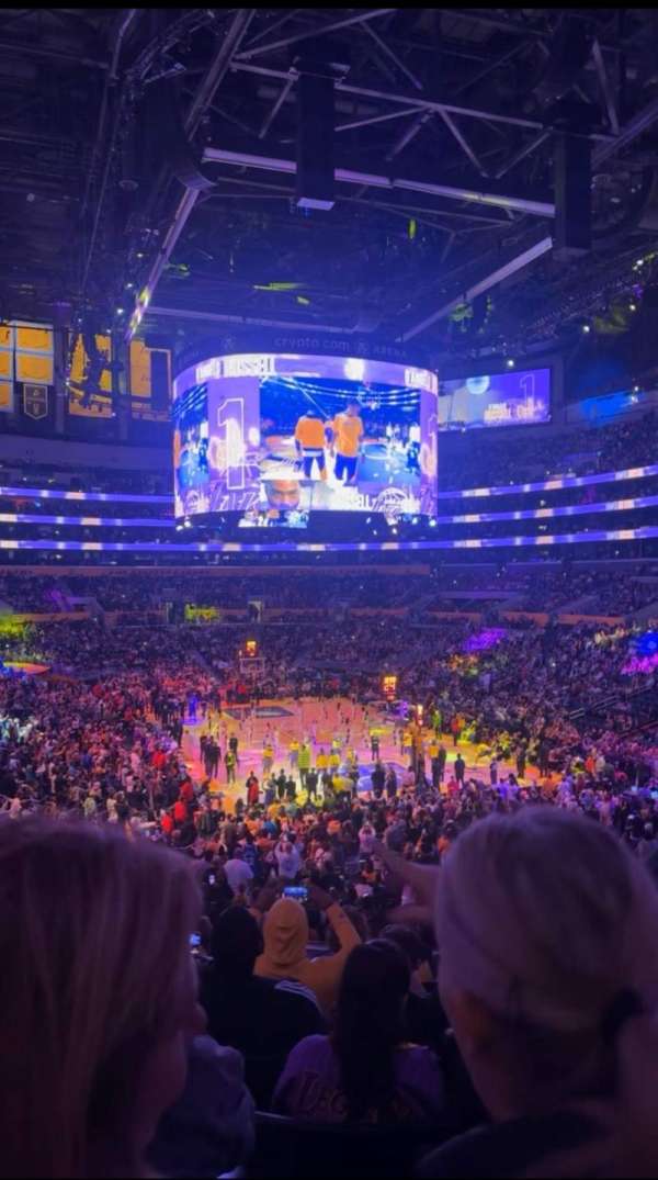 Crypto.com Arena, section: 218, row: 9, seat: 10